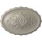 Ekena Millwork Oxford Ceiling Medallion, Hand-Painted Pearl White, 16 7/8"W x 11 3/4"H x 1 1/2"P CM16OXPWS - alternate 1